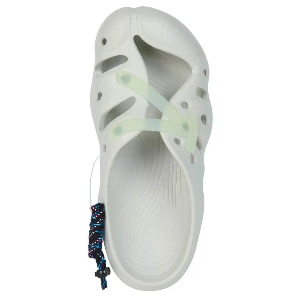 KEEN Shanti Arts Clogs Vapor star white Birch Mens 6 Womens 8 Slip On‎ Shoes